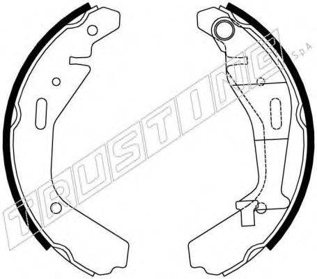TRUSTING 7318 Комплект тормозных колодок