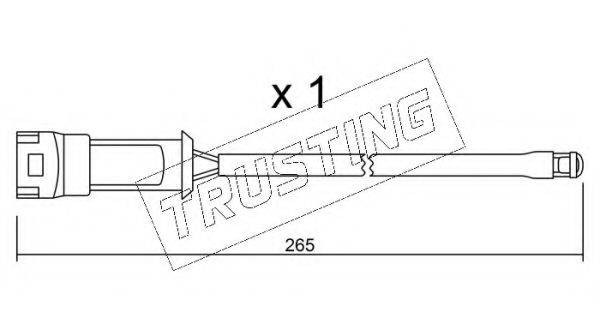 TRUSTING SU013A Сигнализатор, износ тормозных колодок