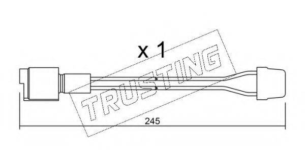 TRUSTING SU072 Сигнализатор, износ тормозных колодок