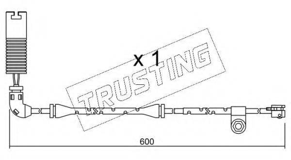 TRUSTING SU112 Сигнализатор, износ тормозных колодок