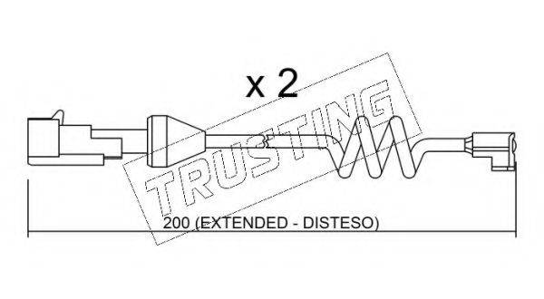 TRUSTING SU165K Сигнализатор, износ тормозных колодок