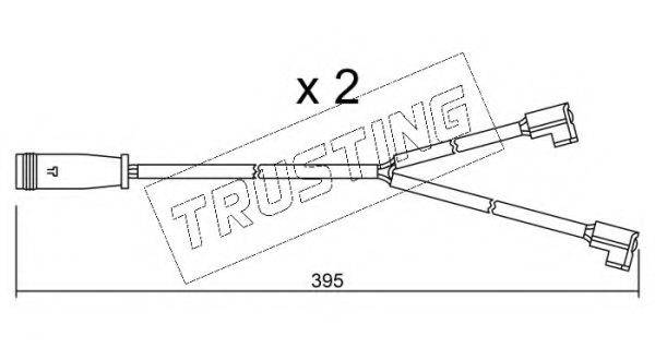 TRUSTING SU174K Сигнализатор, износ тормозных колодок