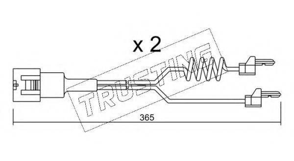 TRUSTING SU180K Сигнализатор, износ тормозных колодок