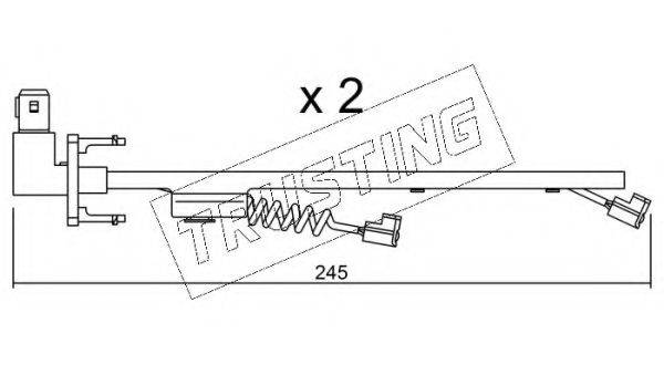 TRUSTING SU183K Сигнализатор, износ тормозных колодок