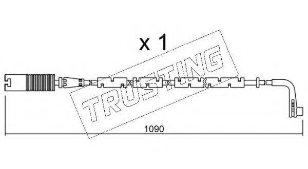 TRUSTING SU206 Сигнализатор, износ тормозных колодок