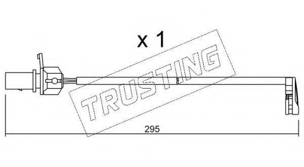 TRUSTING SU224 Сигнализатор, износ тормозных колодок