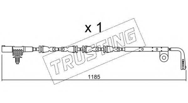 TRUSTING SU229 Сигнализатор, износ тормозных колодок