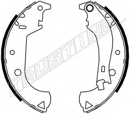 TRUSTING 7385 Комплект тормозных колодок