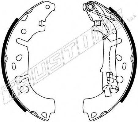 TRUSTING 7389 Комплект тормозных колодок