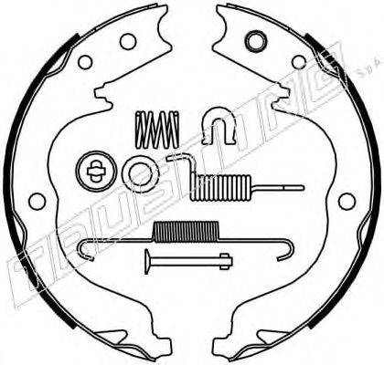TRUSTING 064180K Комплект тормозных колодок, стояночная тормозная система