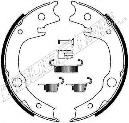 TRUSTING 115315K Комплект тормозных колодок, стояночная тормозная система