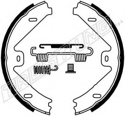 TRUSTING 052137K Комплект тормозных колодок, стояночная тормозная система