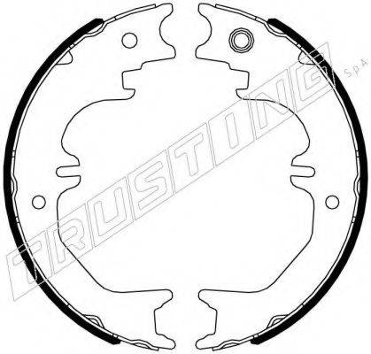 TRUSTING 115329 Комплект тормозных колодок, стояночная тормозная система