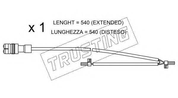 TRUSTING SU262 Сигнализатор, износ тормозных колодок