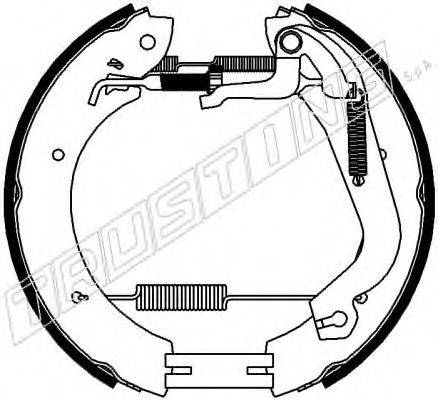 TRUSTING 6456 Комплект тормозных колодок