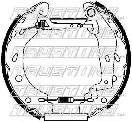 TRUSTING 6452 Комплект тормозных колодок