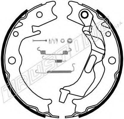TRUSTING 027007K Комплект тормозных колодок, стояночная тормозная система