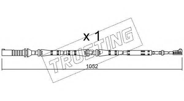 TRUSTING SU275 Сигнализатор, износ тормозных колодок