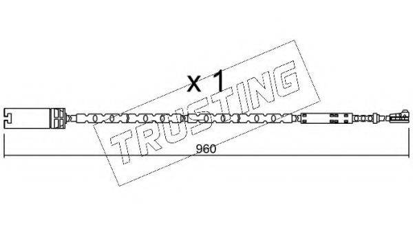 TRUSTING SU281 Сигнализатор, износ тормозных колодок