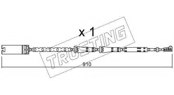 TRUSTING SU282 Сигнализатор, износ тормозных колодок