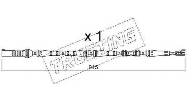 TRUSTING SU287 Сигнализатор, износ тормозных колодок