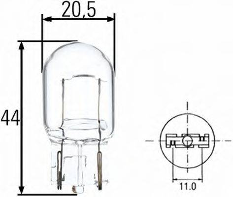 HELLA 8GA008892002 Лампа накаливания, фонарь указателя поворота; Лампа накаливания, фонарь сигнала тормож./ задний габ. огонь; Лампа накаливания, фонарь сигнала торможения; Лампа накаливания, задняя противотуманная фара; Лампа накаливания, фара заднего хода; Лампа накаливания, задний гарабитный огонь; Лампа накаливания, стояночные огни / габаритные фонари; Лампа накаливания; Лампа накаливания, стояночный / габаритный огонь; Лампа накаливания, фара дневного освещения