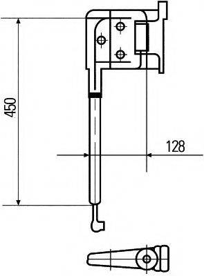 HELLA 8HG503009022 Кронштейн, наружное зеркало