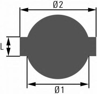 HELLA 8XY006369001 Крышка, топливной бак