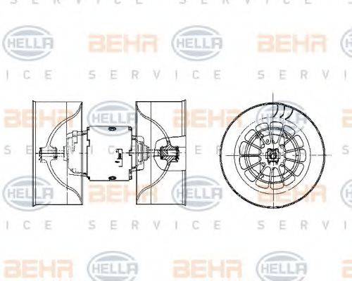 HELLA 8EW009100531 Вентилятор салона