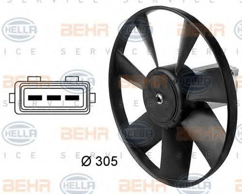HELLA 8EW009144411 Вентилятор, охлаждение двигателя