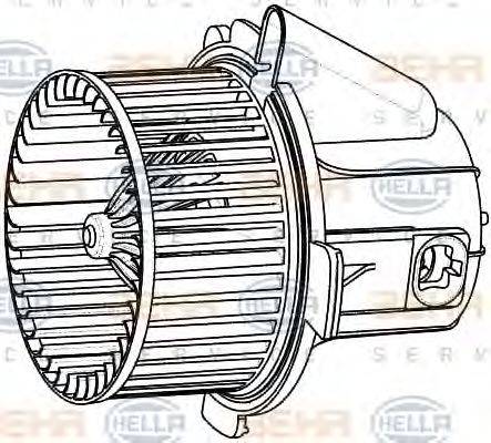 HELLA 8EW009157541 Вентилятор салона