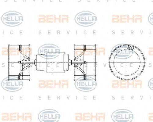 HELLA 8EW009157571 Вентилятор салона