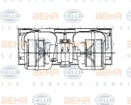 HELLA 8EW009157661 Вентилятор салона