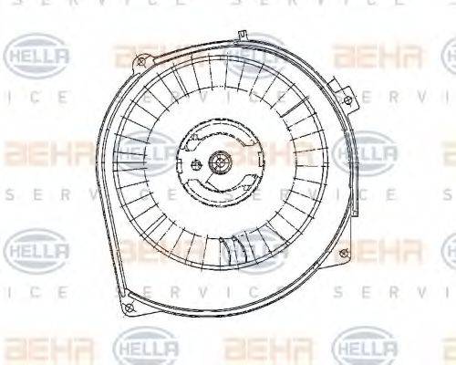 HELLA 8EW009157761 Вентилятор салона