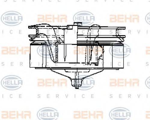 HELLA 8EW009158021 Вентилятор салона