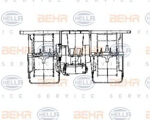 HELLA 8EW009158071 Вентилятор салона