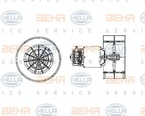 HELLA 8EW009158631 Вентилятор салона