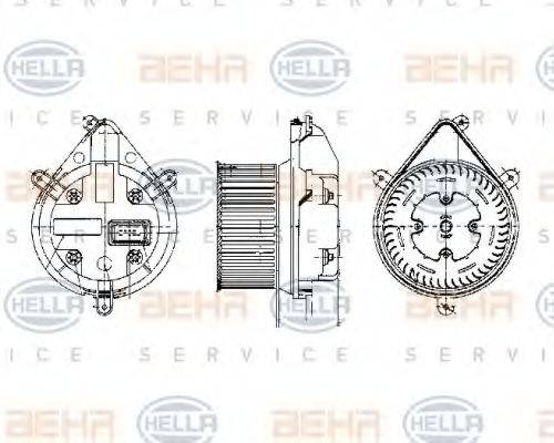 HELLA 8EW009159191 Вентилятор салона