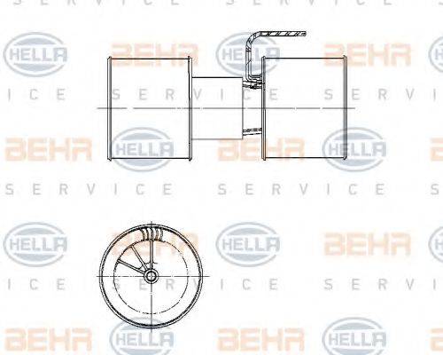 HELLA 8EW009159791 Вентилятор салона