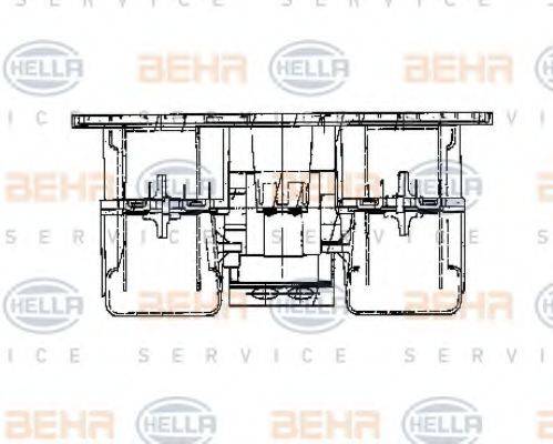 HELLA 8EW009160781 Вентилятор салона