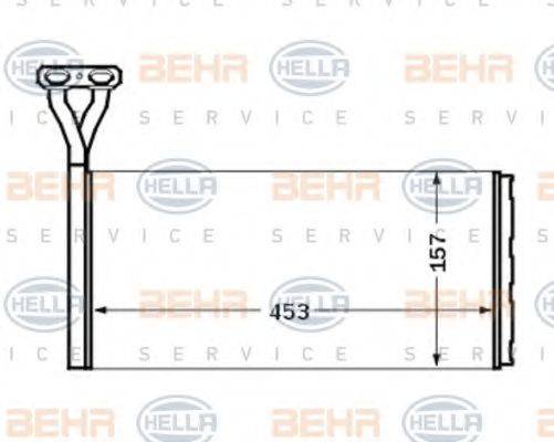 HELLA 8FH351024391 Теплообменник, отопление салона