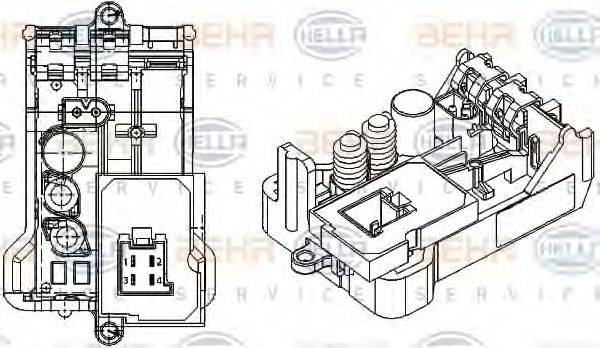 HELLA 5HL351029061 Регулятор, вентилятор салона