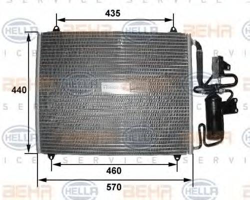 HELLA 8FC351035271 Конденсатор, кондиционер