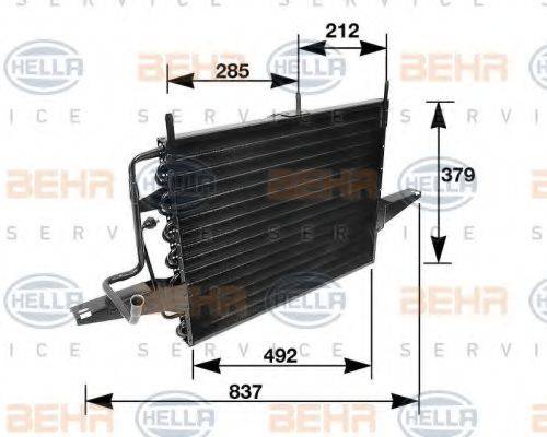 HELLA 8FC351035691 Конденсатор, кондиционер