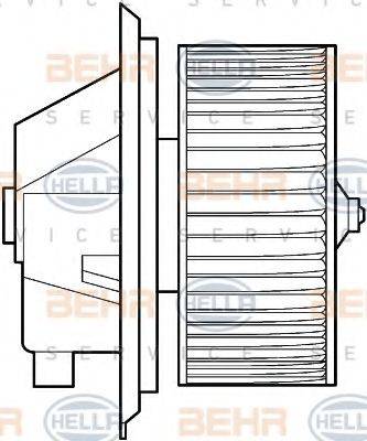 HELLA 8EW351039341 Вентилятор салона