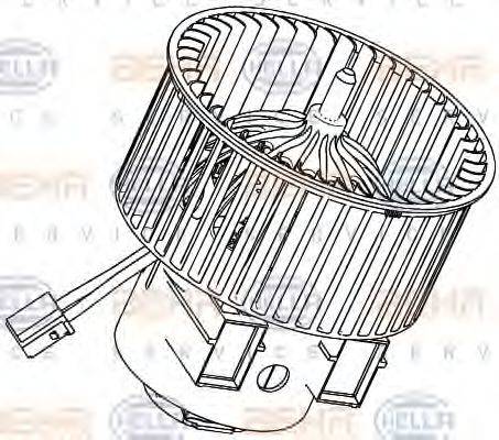 HELLA 8EW351040471 Вентилятор салона