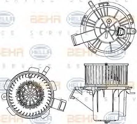 HELLA 8EW351040641 Вентилятор салона