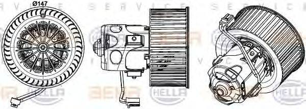 HELLA 8EW351043271 Вентилятор салона