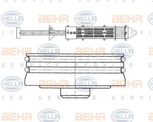 HELLA 8FT351197381 Осушитель, кондиционер