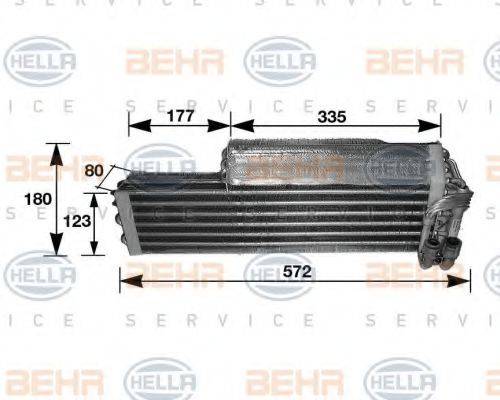 HELLA 8FV351210291 Испаритель, кондиционер